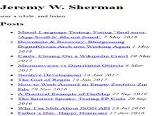 Tablet Screenshot of jeremywsherman.com